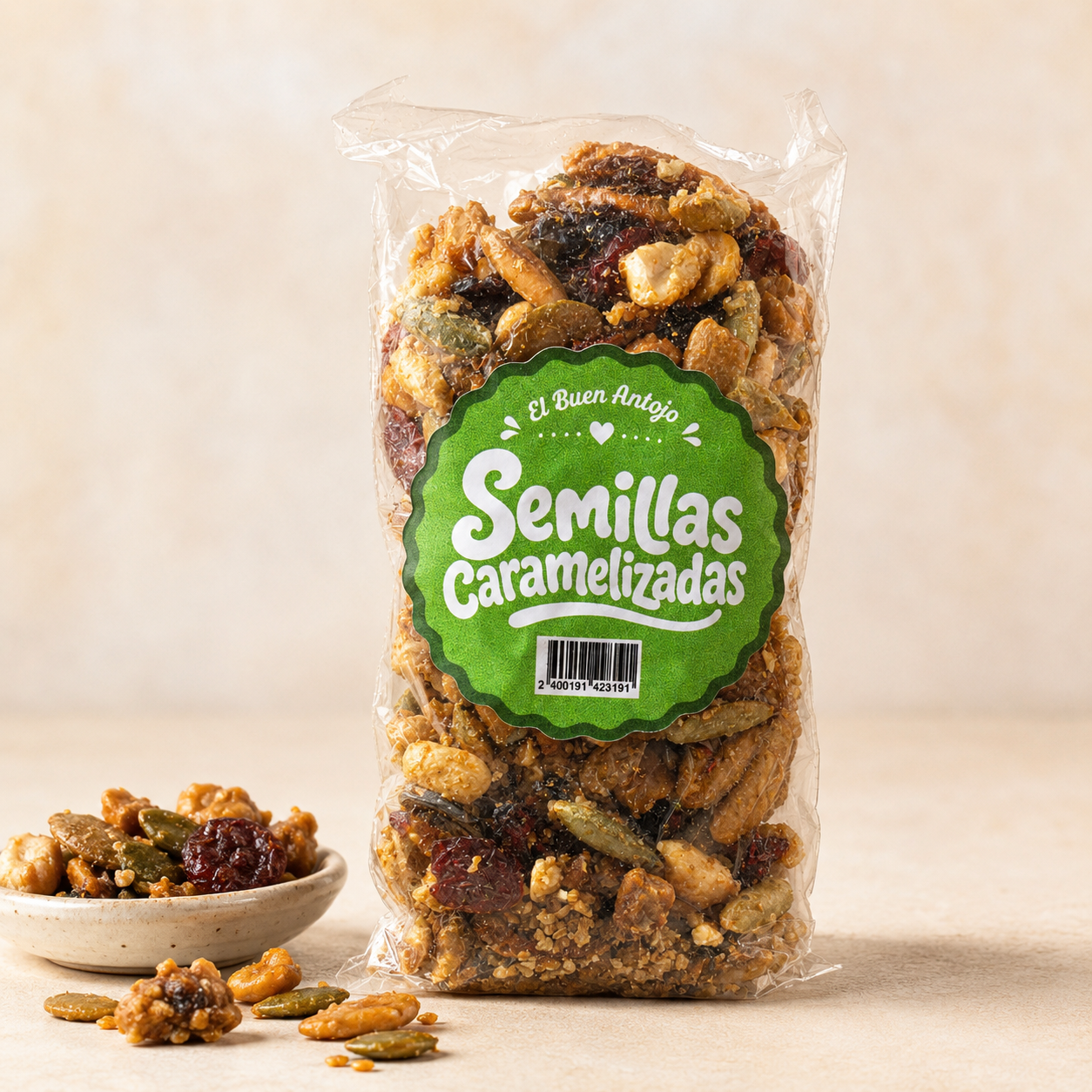 Semillas caramelizadas
