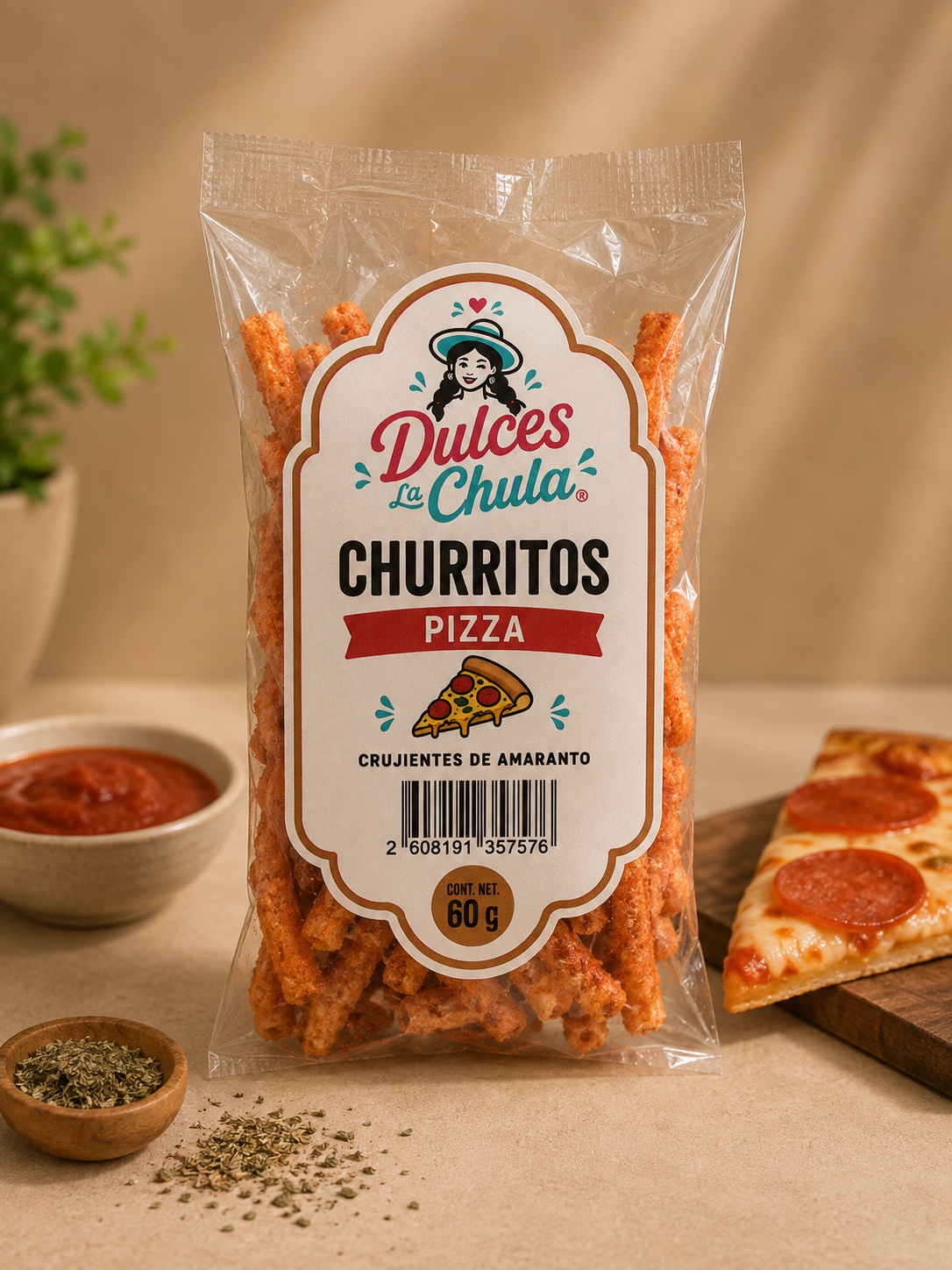 Churritos de pizza