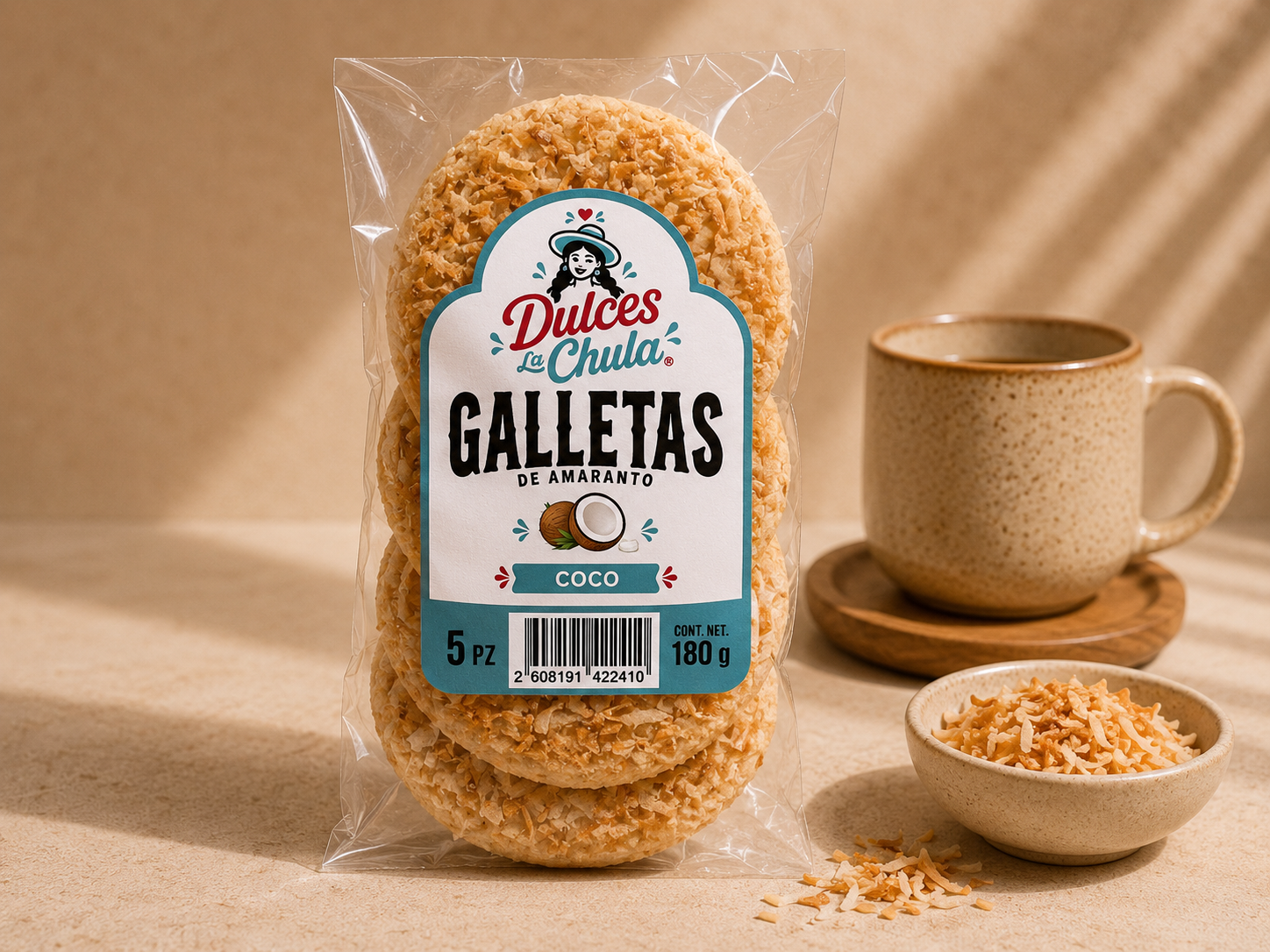 Galleta de amaranto de coco